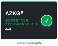 AZKG-Geprüfter KFZ-Gutachter Widget
